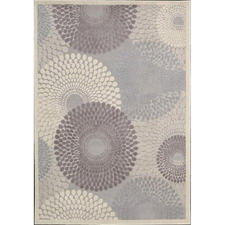 NOURISON Nourison 11803 Graphic Illusions Area Rug Collection Grey 2 ft 3 in. x 3 ft 9 in. Rectangle 99446118035